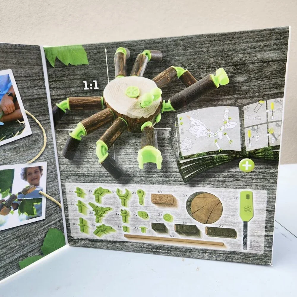 HABA Terra Kids Connectors Backyard Nature Craft Kit STEM ENGINEERING Toy NEW Mo